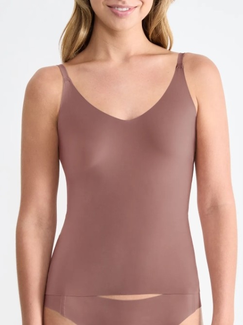 Sloggi Zero Feel braun spaghetti top