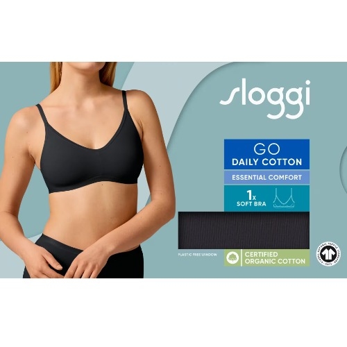 Sloggi GO Daily Cotton schwarz nicht geformter bh
