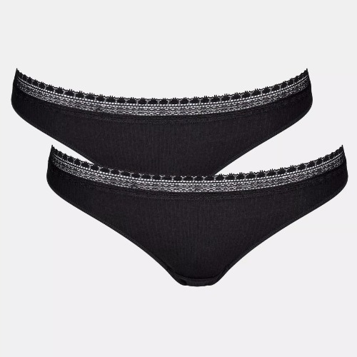 Sloggi GO Ribbed schwarz brasilianischer slip