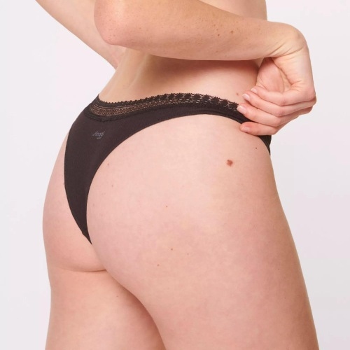 Sloggi GO Ribbed schwarz brasilianischer slip