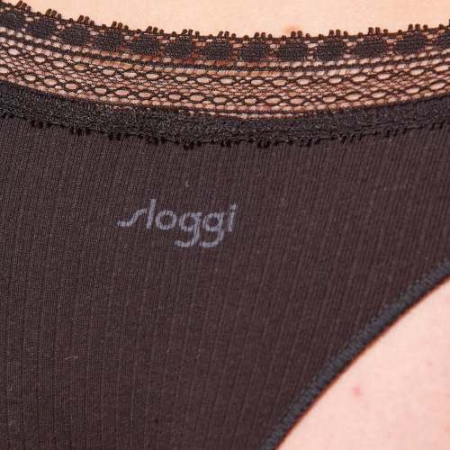 Sloggi GO Ribbed schwarz brasilianischer slip