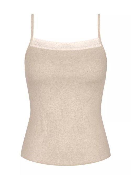 Sloggi GO Ribbed grau spaghetti top