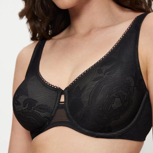 Triumph Wild Rose Sensation schwarz nicht geformter bh