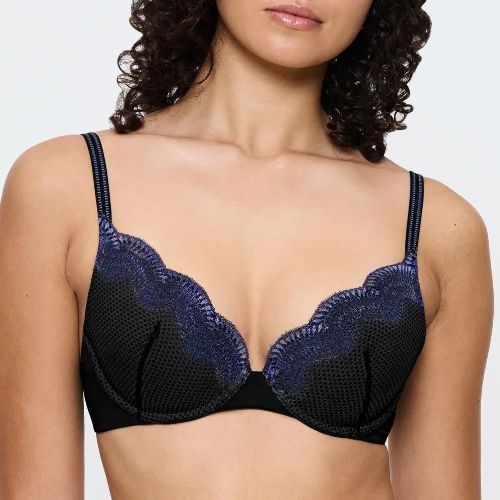 Triumph Comfort Glam schwarz push up bh