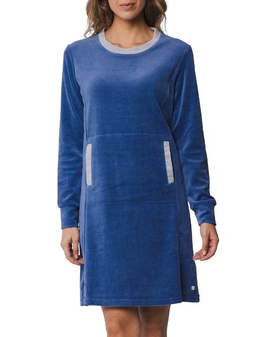 Pastunette Damen navy-blau nachtkleid