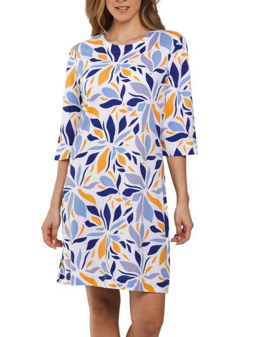 Pastunette Damen blau nachtkleid