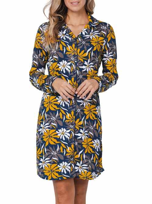 Pastunette Damen navy-blau nachtkleid