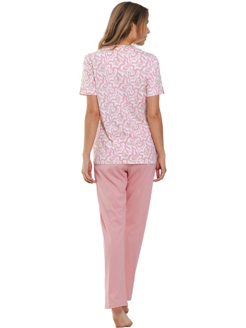 Pastunette Damen pink pyjama