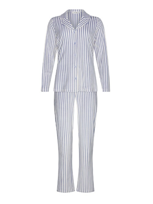 Pastunette Damen blau pyjama