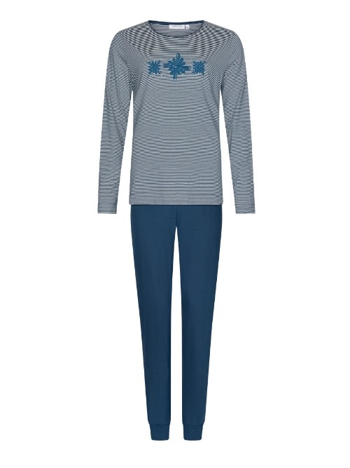 Pastunette Damen blau pyjama