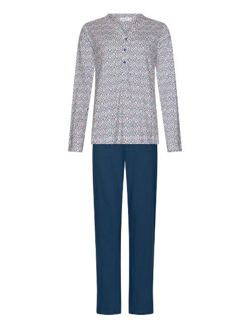 Pastunette Damen blau pyjama