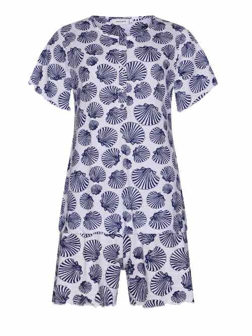 Pastunette Damen blau shortama