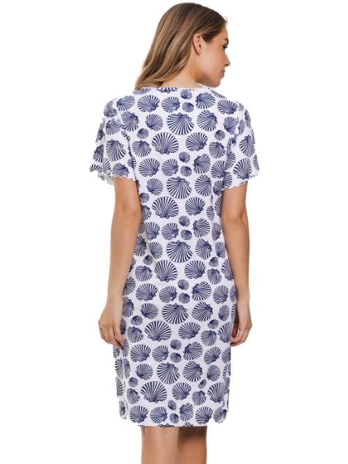 Pastunette Damen blau nachtkleid