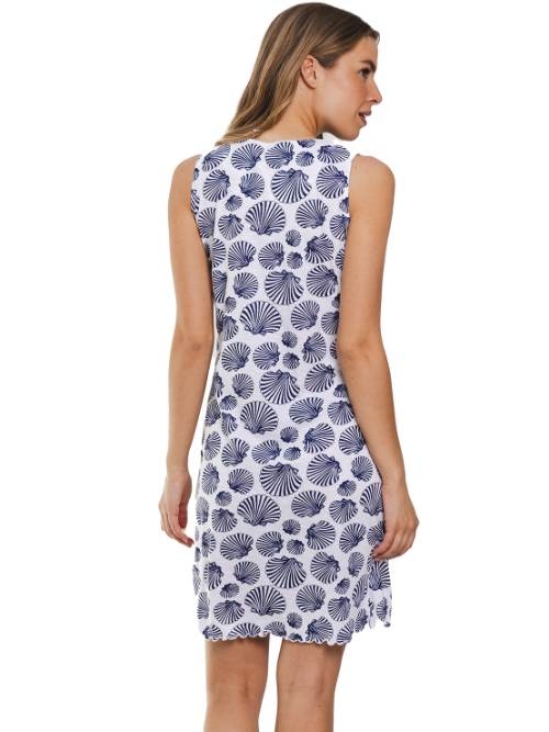 Pastunette Damen blau nachtkleid