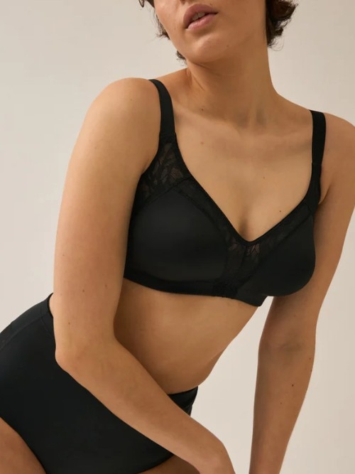 Naturana Minimizer schwarz ohne bügel bh