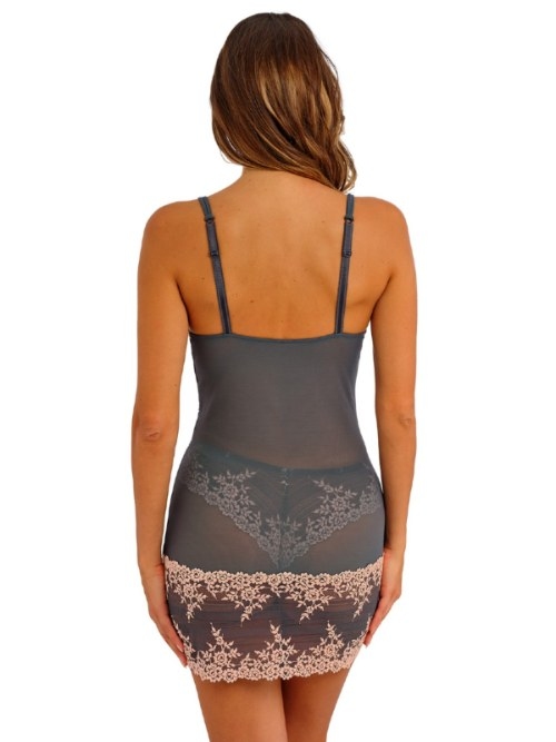 Wacoal Dessous Embrace Lace grau/pink slipdress