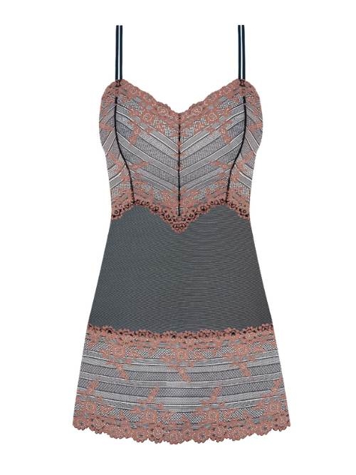 Wacoal Dessous Embrace Lace grau/pink slipdress