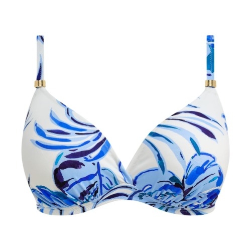 Fantasie schwimmen Kefalonia weiß/blau gemoldefer bikini bh
