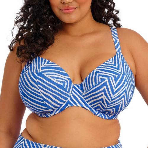Elomi Schwimmen Fiji Falls blau/weiß unwattierter bikini bh