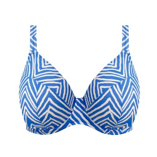 Elomi Schwimmen Fiji Falls blau/weiß unwattierter bikini bh