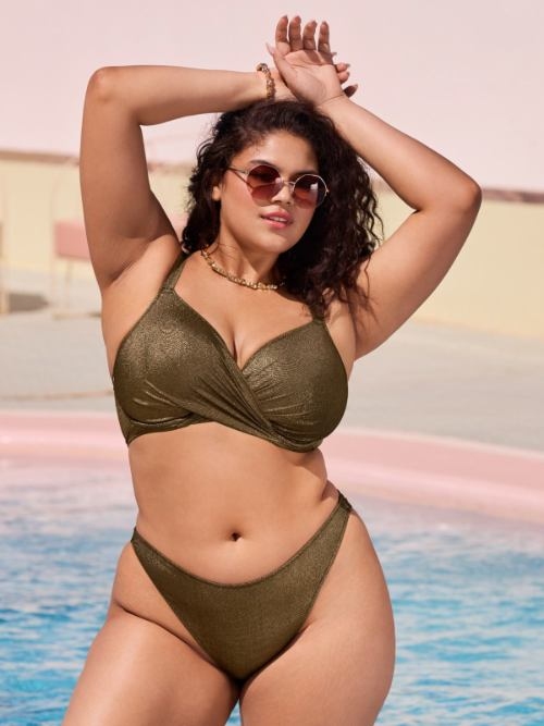 Elomi Schwimmen Sunset Shimmer gold unwattierter bikini bh