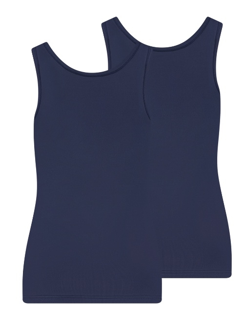 RJ Bodywear Pure Color Extra comfort navy-blau damen hemd