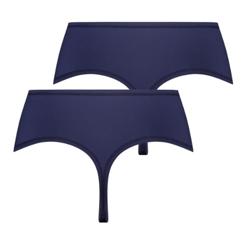 RJ Bodywear Pure Color Extra comfort navy-blau string