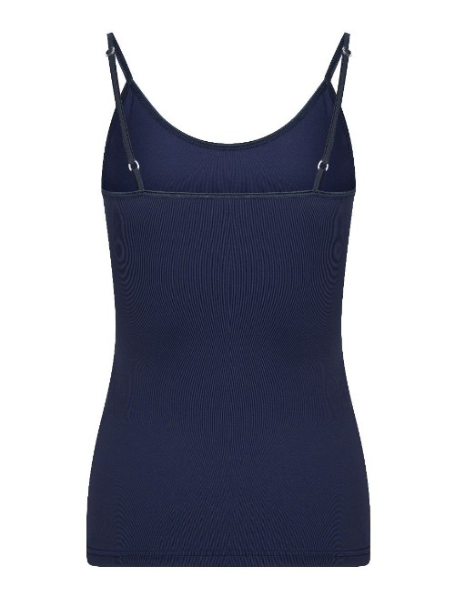 RJ Bodywear Pure Color navy-blau spaghetti top