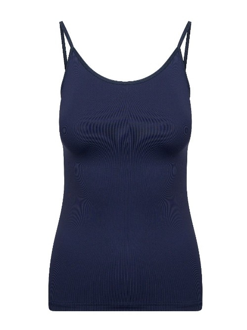 RJ Bodywear Pure Color navy-blau spaghetti top