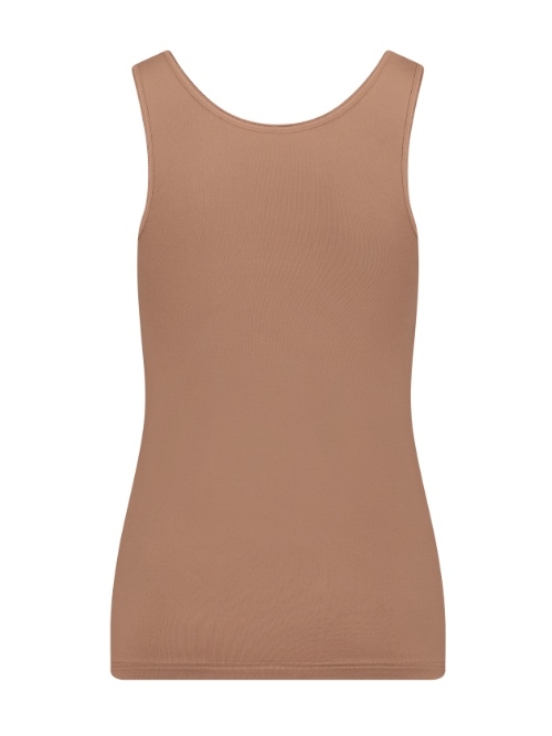 RJ Bodywear Pure Color braun damen hemd