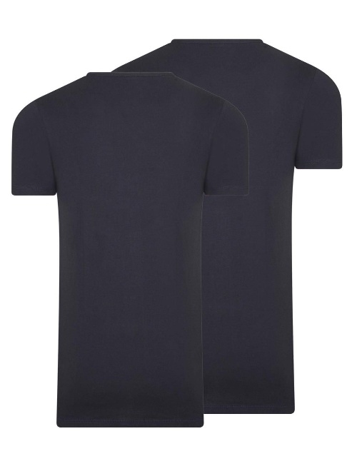 RJ Bodywear Männer  navy-blau shirt
