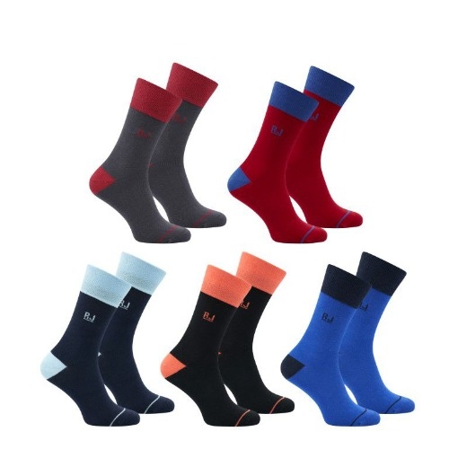 RJ Bodywear Männer Pure Color  mehrfarbig socks