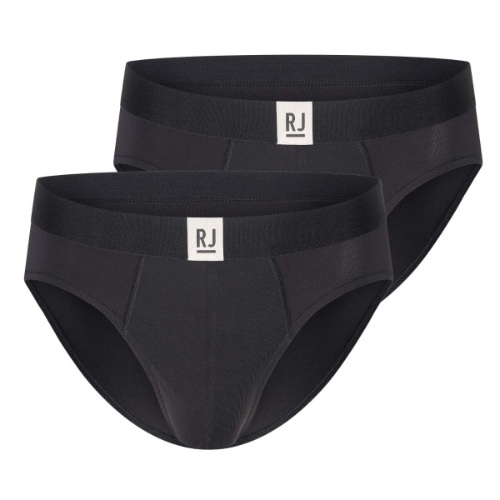 RJ Bodywear Männer Pure Color  schwarz sport slip