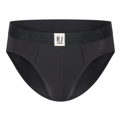 RJ Bodywear Männer Pure Color  schwarz sport slip