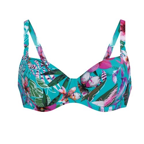 Rosa Faia Bademode Federica blau gemoldefer bikini bh