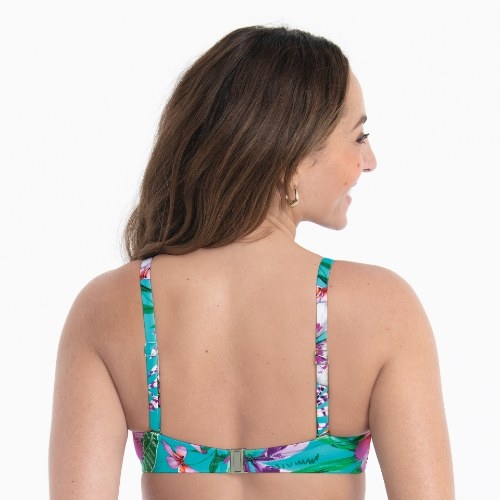 Rosa Faia Bademode Ella blau gemoldefer bikini bh
