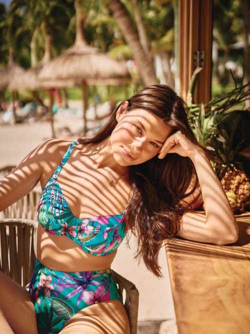 Rosa Faia Bademode Peggy blau bikini slip