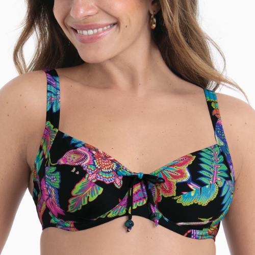 Rosa Faia Bademode Sibel schwarz/print gemoldefer bikini bh
