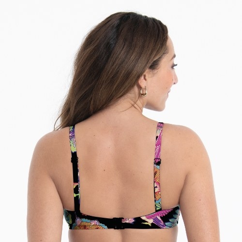 Rosa Faia Bademode Ella schwarz/print gemoldefer bikini bh