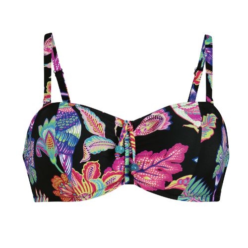 Rosa Faia Bademode Ella schwarz/print gemoldefer bikini bh
