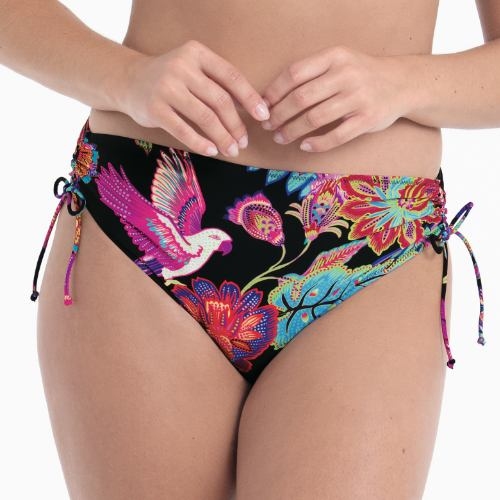 Rosa Faia Bademode Anny schwarz/print bikini slip