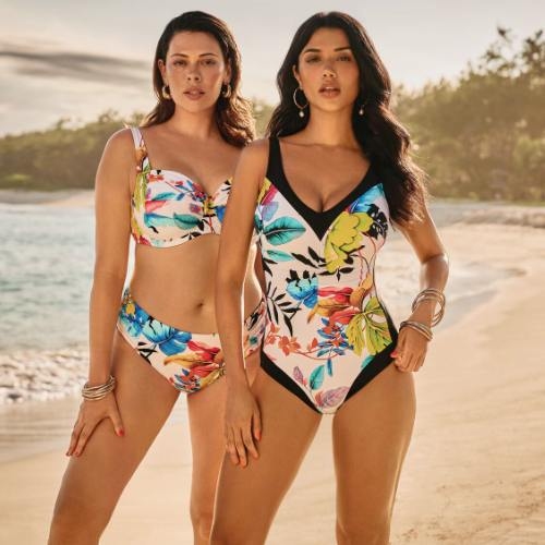 Anita Bademode Tisa weiß/print badeanzüge