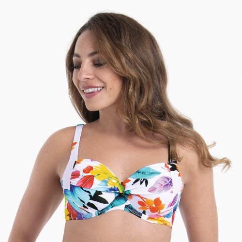 Anita Bademode  weiß/print gemoldefer bikini bh