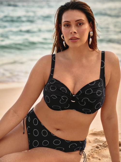 Rosa Faia Bademode  schwarz gemoldefer bikini bh