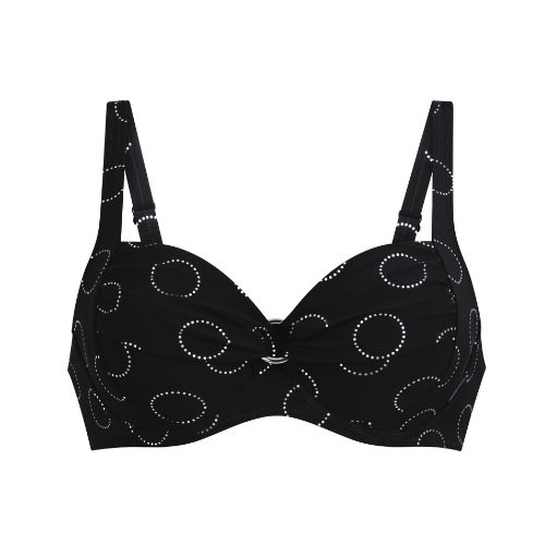 Rosa Faia Bademode  schwarz gemoldefer bikini bh