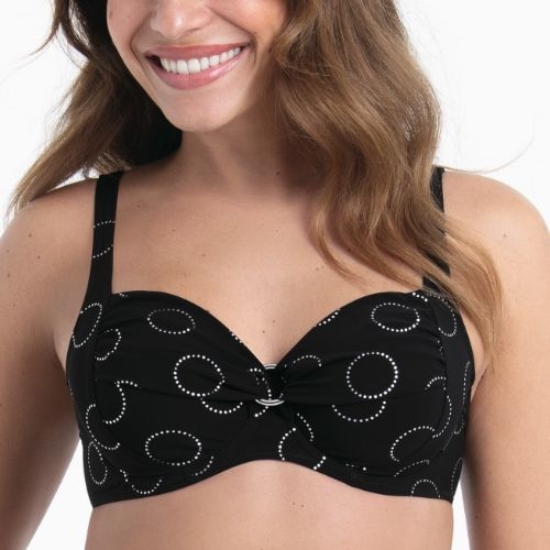 Rosa Faia Bademode  schwarz gemoldefer bikini bh