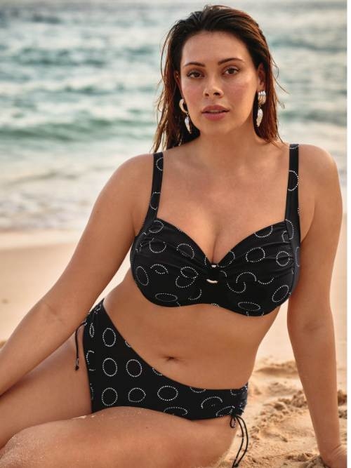 Rosa Faia Bademode Anny schwarz bikini slip