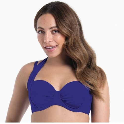 Rosa Faia Bademode Catalina blau gemoldefer bikini bh