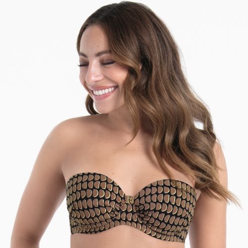 Rosa Faia Bademode Cosima schwarz gemoldefer bikini bh