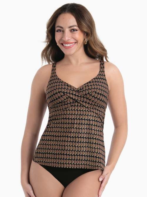 Rosa Faia Bademode Maily schwarz tankini top